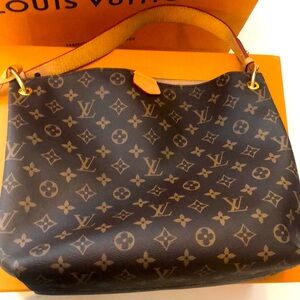 LOUISS VUITTON authentic BEIGE MONOGRAM shoulder bag ⭐️ LIKE NEW ⭐️ Graceful PM